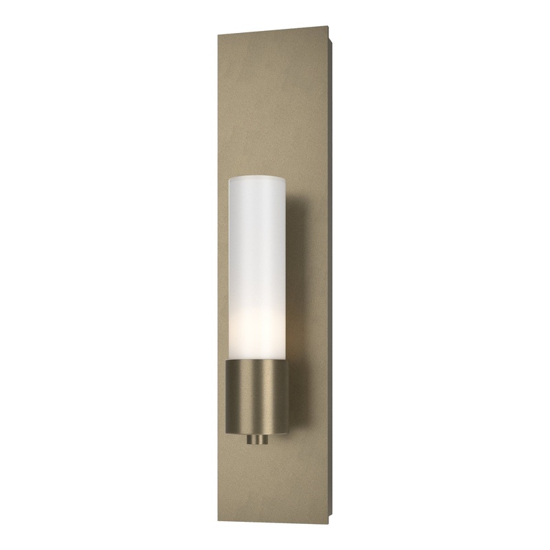 Pillar 1-Light Sconce Soft Gold Opal Glass (GG)