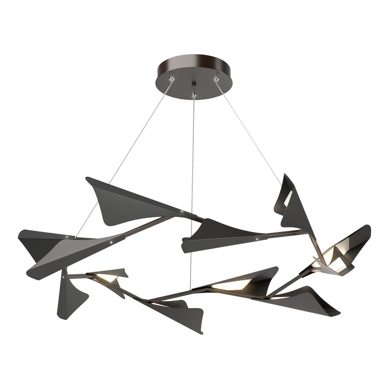 Plume 12-Light LED Pendant Oil Rubbed Bronze Black