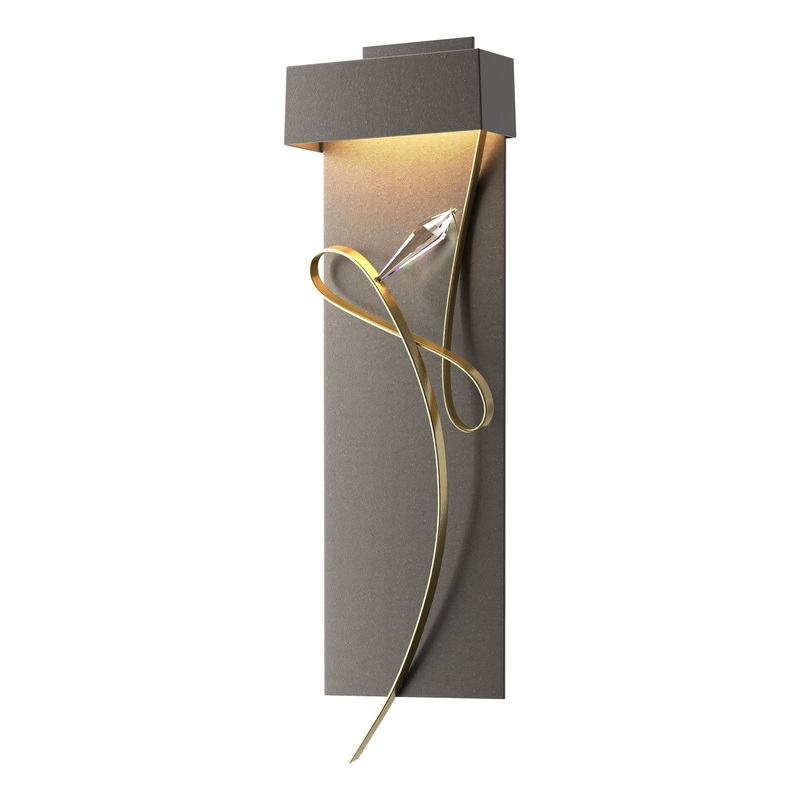 Rhapsody LED Sconce Dark Smoke Modern Brass