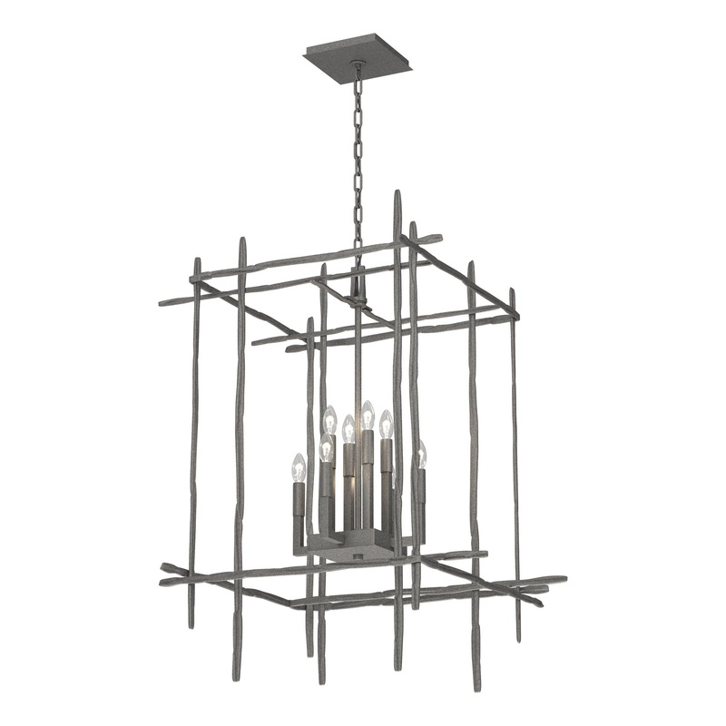 Tura 8-Light Large Chandelier Natural Iron