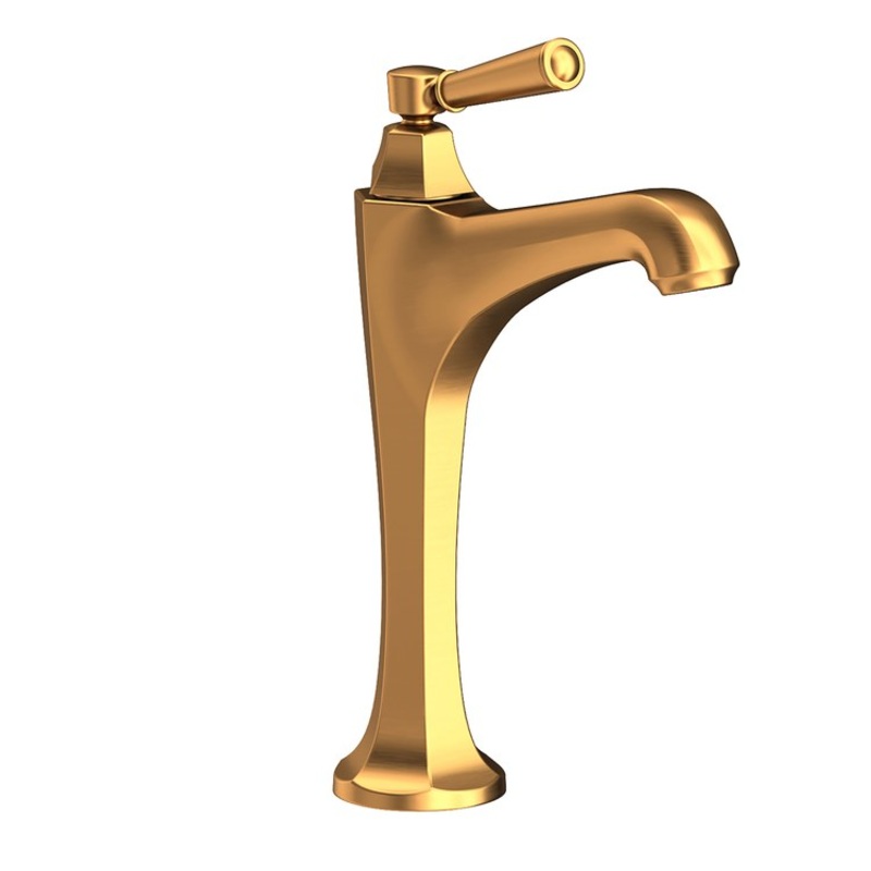 Vessel Faucet Metropole 1 Lever ADA Satin Gold PVD 1.2 Gallons per Minute Faucet Height 11 Inch