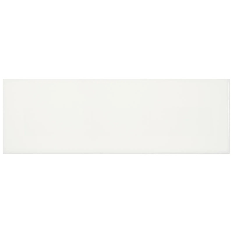 4″ x 12″ Soho Canvas White Glossy Glazed Ceramic Wall Tile 4″ x 12″