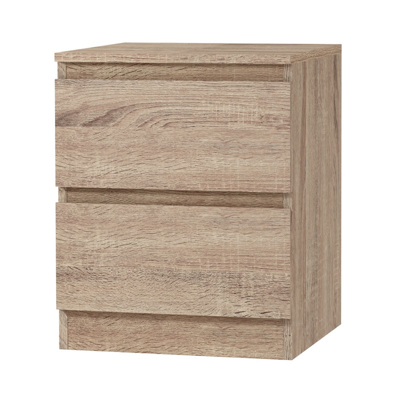 Artiss Bedside Table 2 Drawers – PEPE Oak