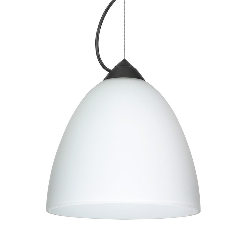 Besa 1KX-447007-BK Besa Vila Pendant One Light Pendant Black