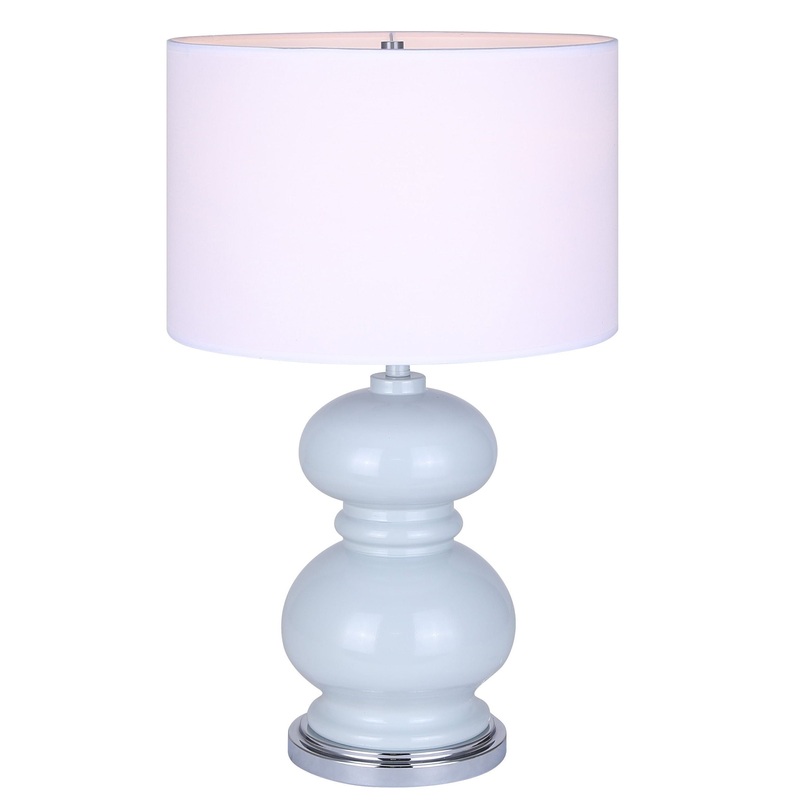 Biely 1-Light Table Lamp Light Blue