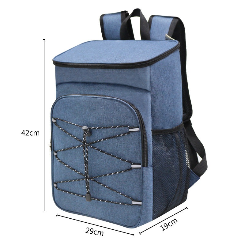 Blue Large Insulated Cooler Backpack – Leakproof, Lightweight for Picnic, Beach, Camping