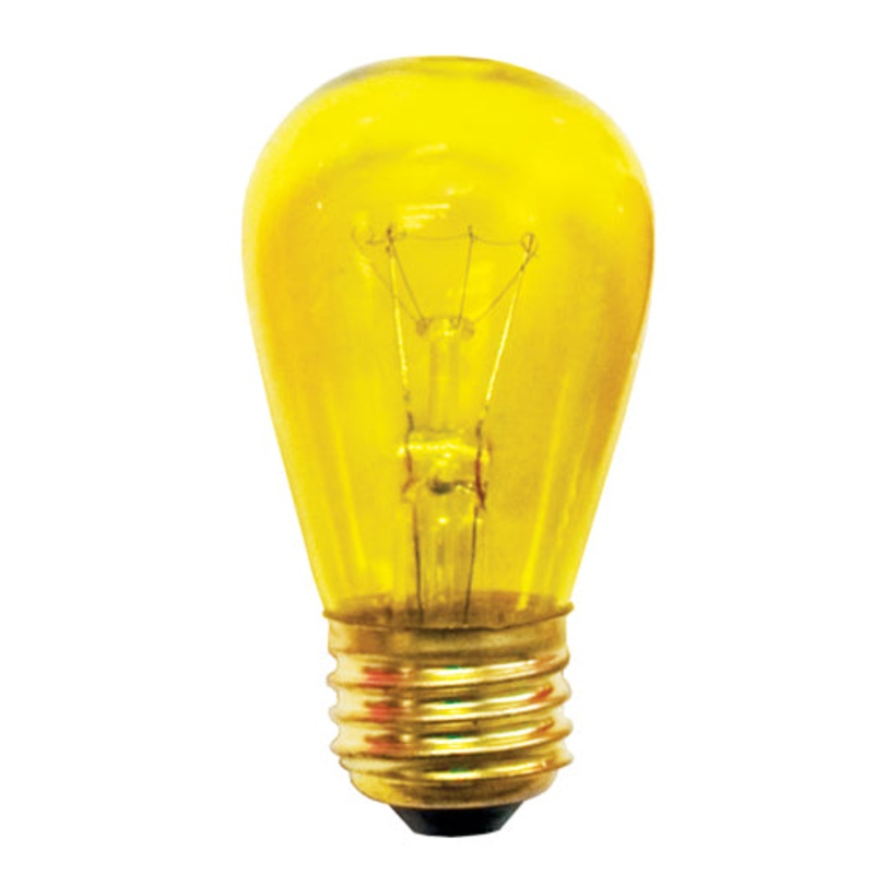 Bulbrite 701811 Indicator, Light Bulb Transparent Yellow