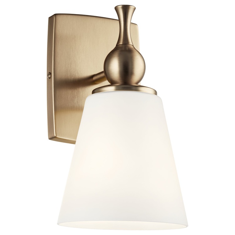 Kichler 55090CPZ One Light Wall Sconce, Champagne Bronze