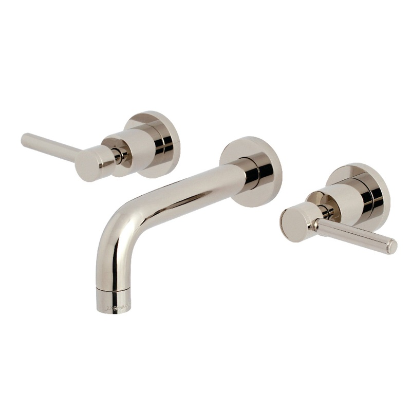 Kingston Brass KS8126DL Concord 2-Handle Wall Mount Bathroom Faucet, Polished Nickel
