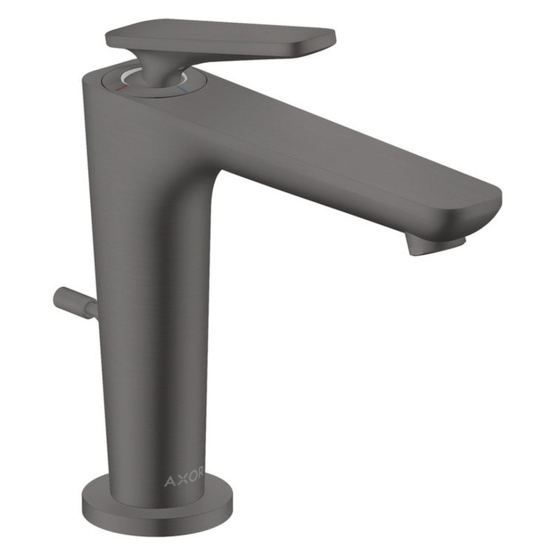 Lavatory Faucet Citterio C 125 1 Lever ADA WaterSense Brushed Black Chrome 1.2 Gallons per Minute Deck Mount Pop-Up 1 Hole CoolStart EcoRight AirPower Comfort Zone