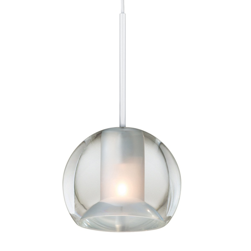 One Light Pendant from the Gracie Collection in White Finish by Stone Lighting
