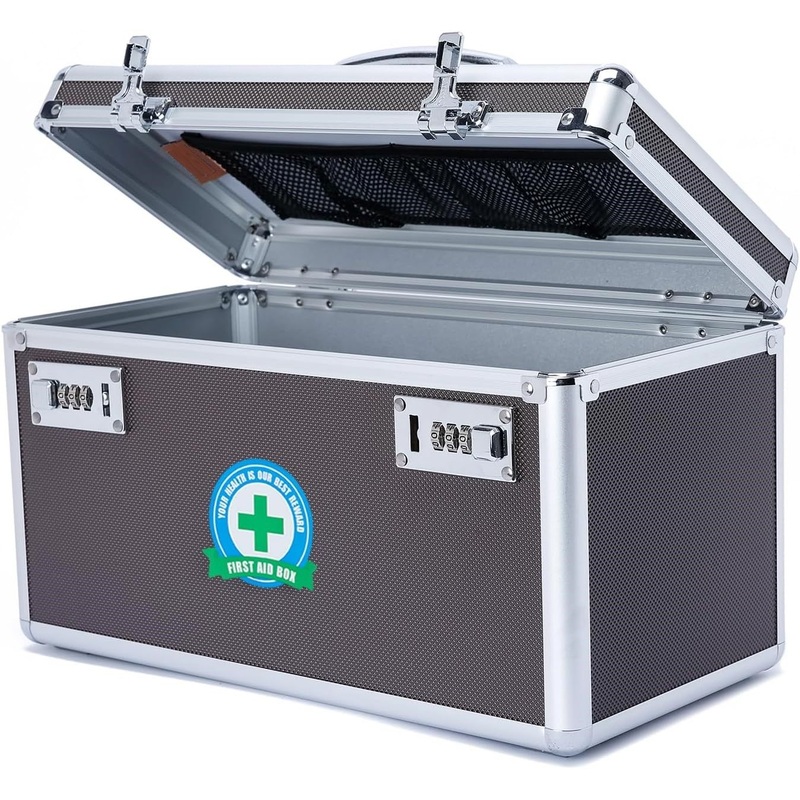 Portable Combination Medicine Box (Coffee/Large)