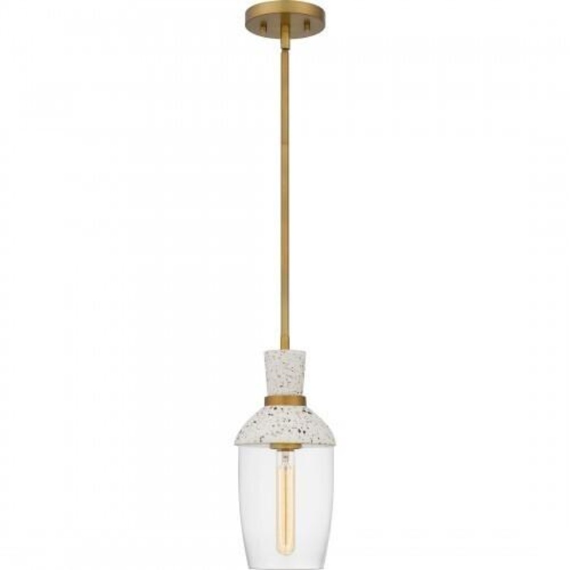 Quoizel QPP6189AB Quoizel Piccolo Pendant Mini pendant 1 light aged brass Mini Pendant