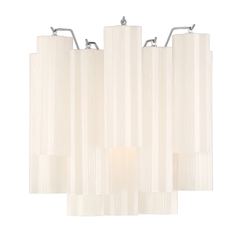 Two Light Wall Sconce from the Addis Collection in Polished Chrome Finish by Crystorama
