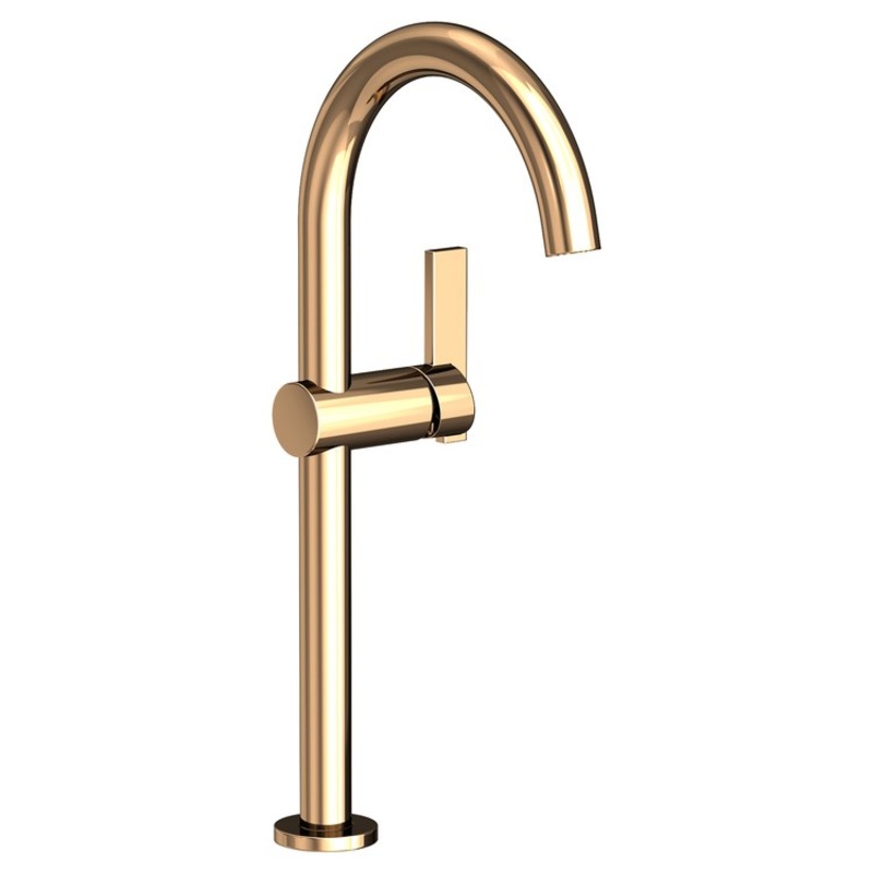 Vessel Faucet Priya 1 Lever ADA French Gold PVD 1.2 Gallons per Minute