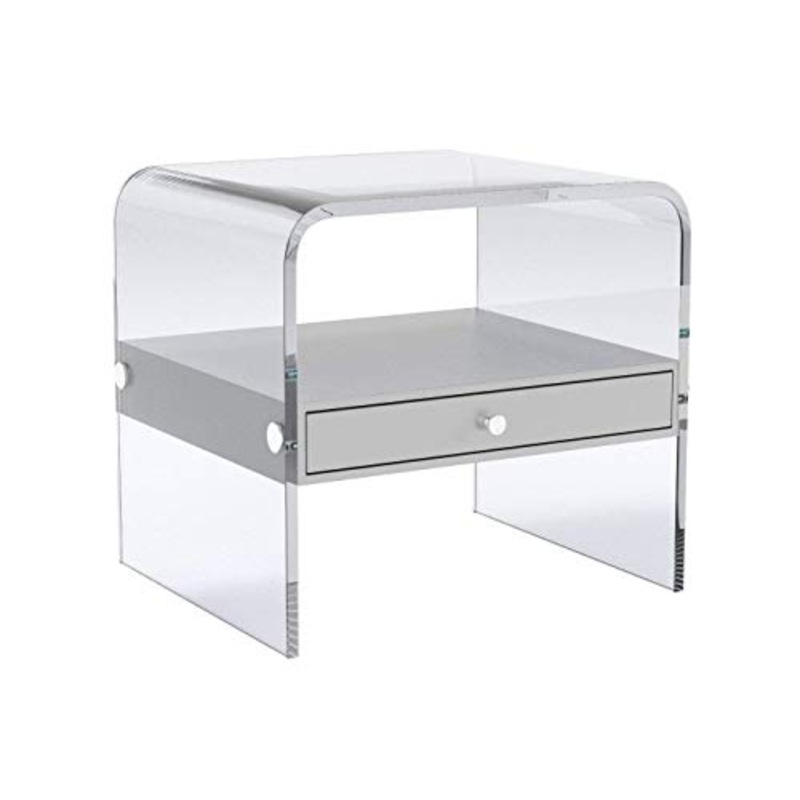 Wink design Comodino California, Metacrilato, Trasparente