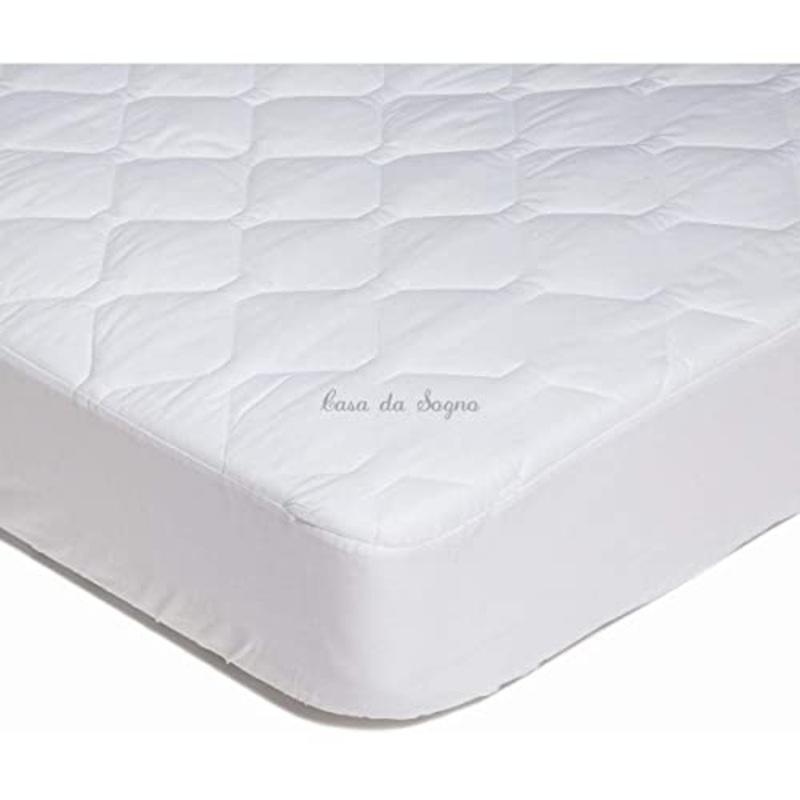 Caleffi Comfort antiacaro Coprimaterasso, Cotone, Unica, Singolo, 18431, Caleffi