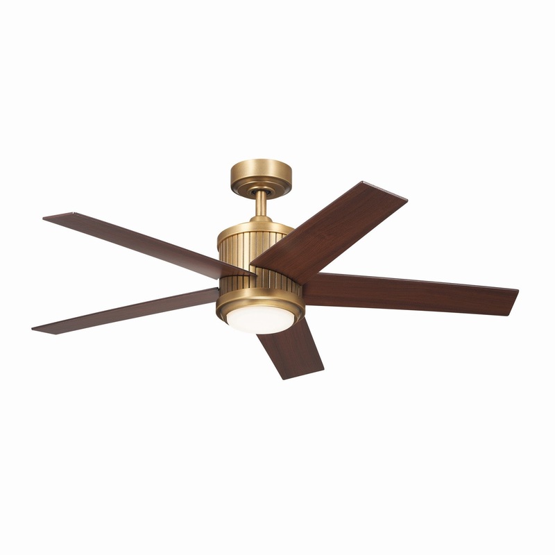 Kichler 300048NBR 48″ Ceiling Fan, Natural Brass