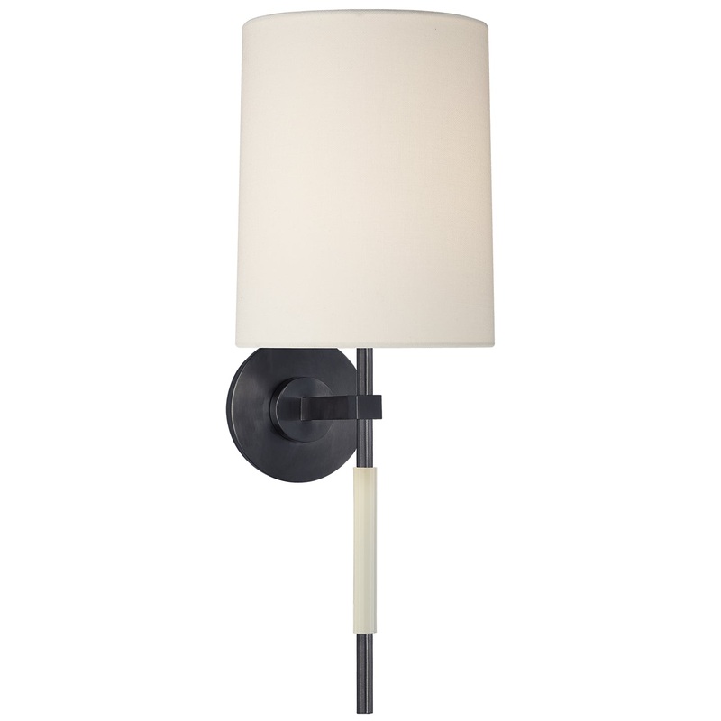 One Light Wall Sconce from the Clout Collection in Bronze Finish by Visual Comfort Signature