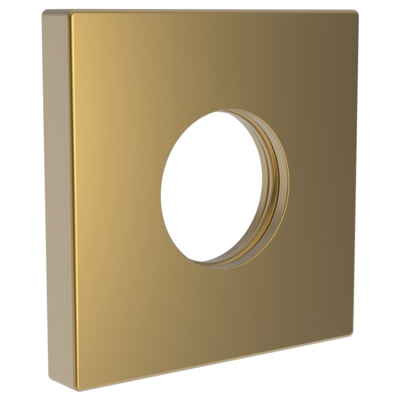 Shower Arm Flange Square Satin Bronze PVD 2-1/2 Inch Brass