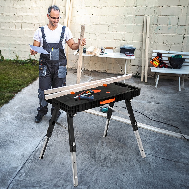 Traderight 5-in-1 Work Table Foldable Workbench 400kg