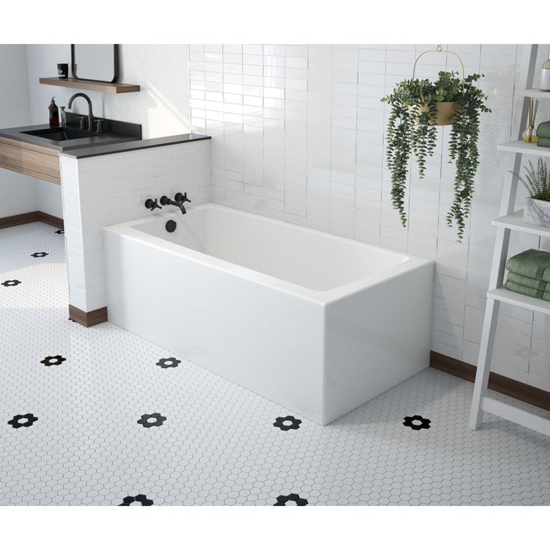 Tub Mackenzie 60L x 30W Inch Corner Right Hand White AcrylX