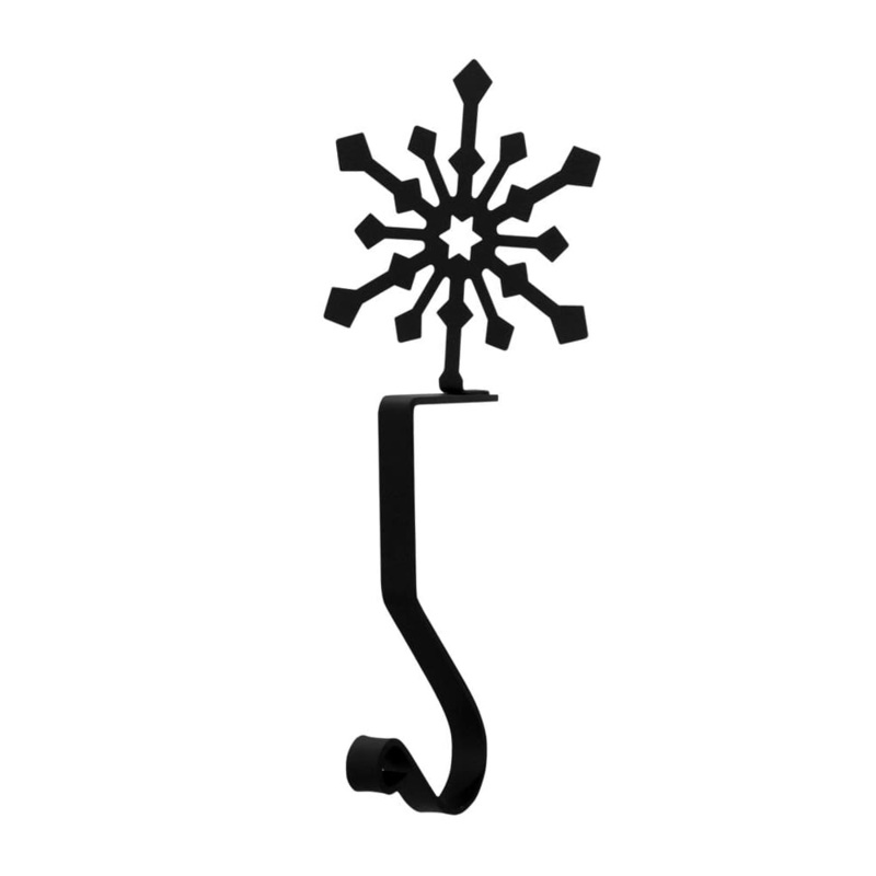 Village Wrought Iron MH-A-85 Snowflake Mantle Hook