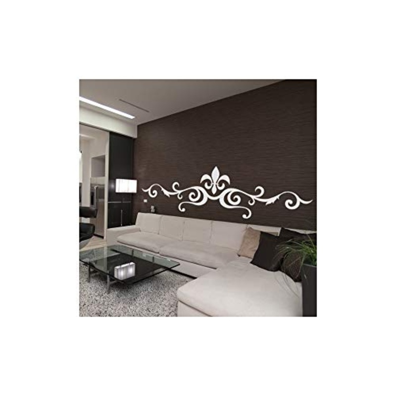 Adesivi per testiera del letto, ODZ2145, 57 x 205 cm, colore: Nero