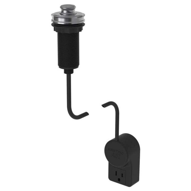 Air Activation Switch Taft Disposer with Power Adapter Midnight Chrome Brass