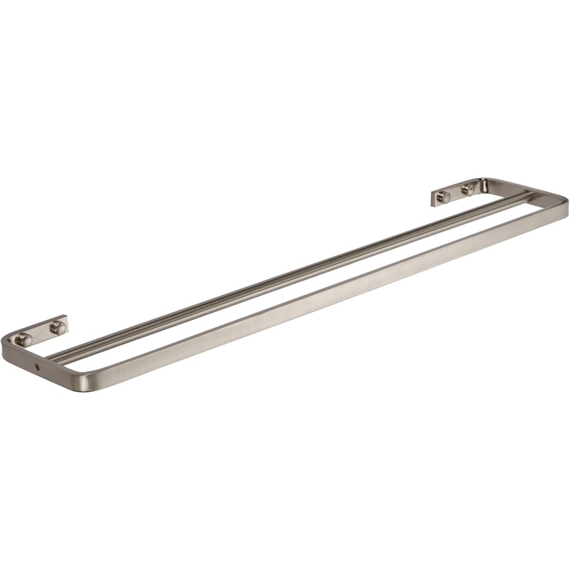 Atlas Homewares Solange Bath Towel Bar 24 Inch Double Brushed Nickel