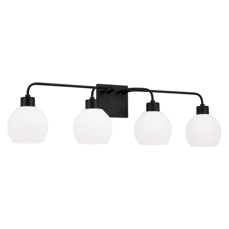 Capital Lighting 120041MB-540 Tanner 4 Light Vanity Matte Black