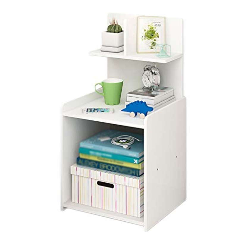 Comodini Decorazione Household massello Locker No Assemblea cassetto con mensola Grande Spazio Arrotondato Bordo del Piede Solid Camera Soggiorno Corridoio 32X24X60cm MUMUJIN (Color : White)