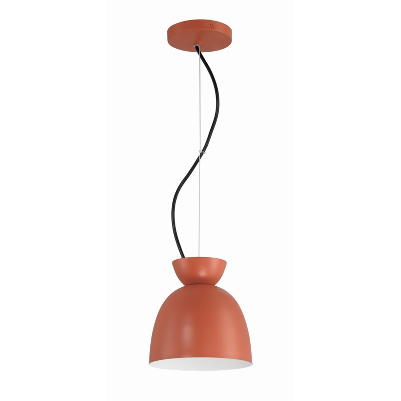 Craftmade 59191-BCY Ventura Dome One Light Mini Pendant Baked Clay