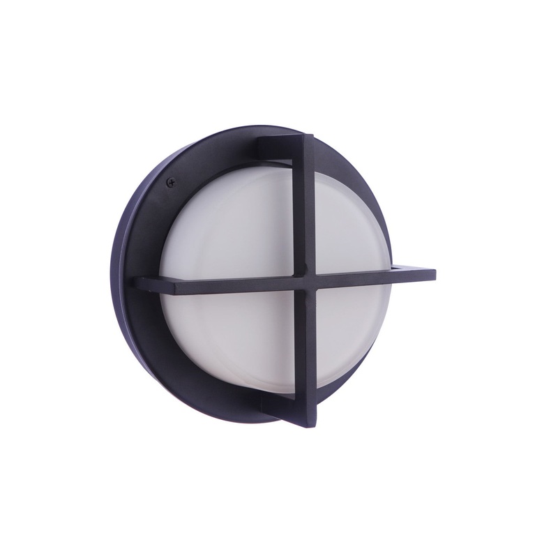 Craftmade ZA5912-TB Bulkhead Round Two Light Outdoor Bulkhead Textured Black