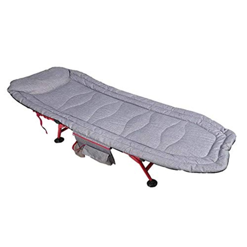Lettino da campeggio pieghevole per esterni Letto pieghevole  Letto pieghevole singolo  Letto pieghevole portatile, letto singolo Siesta per uso domestico Ufficio in alluminio Semplice portatile Mar