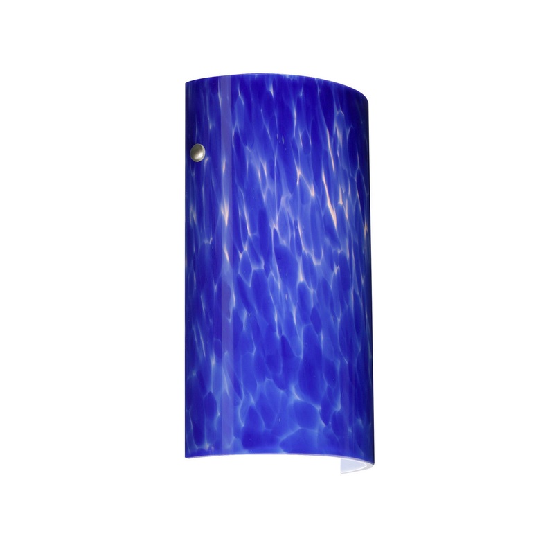 One Light Wall Sconce from the Tamburo Collection in Polished Nickel Finish by Besa