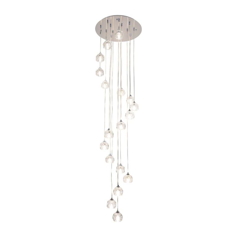 Sole 18-Light Multi Pendant Chrome
