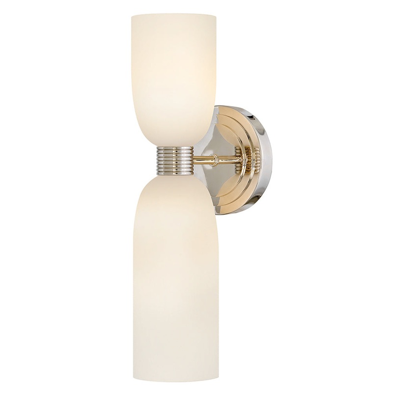 Tallulah Medium Two Light Sconce Polished Nickel