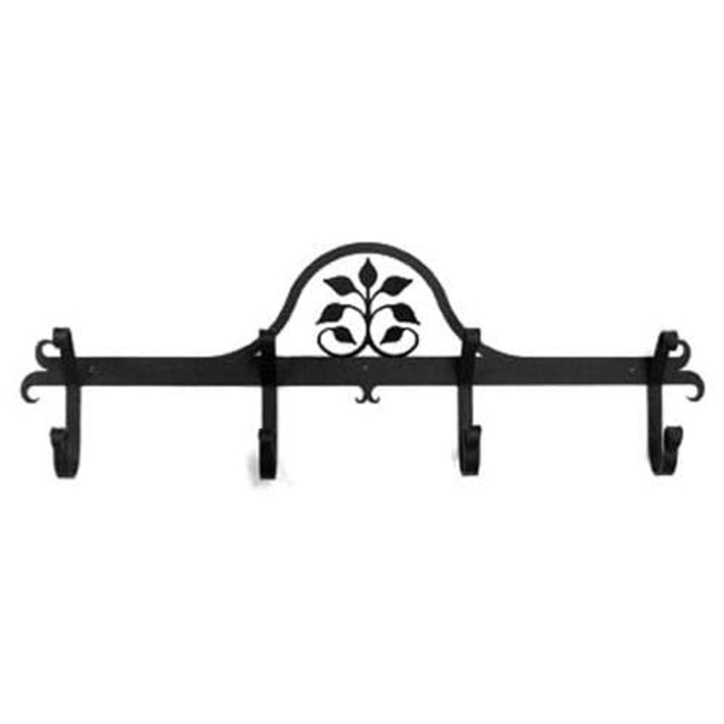 Village Wrought Iron CB-109 Leaf Fan Coat Bar
