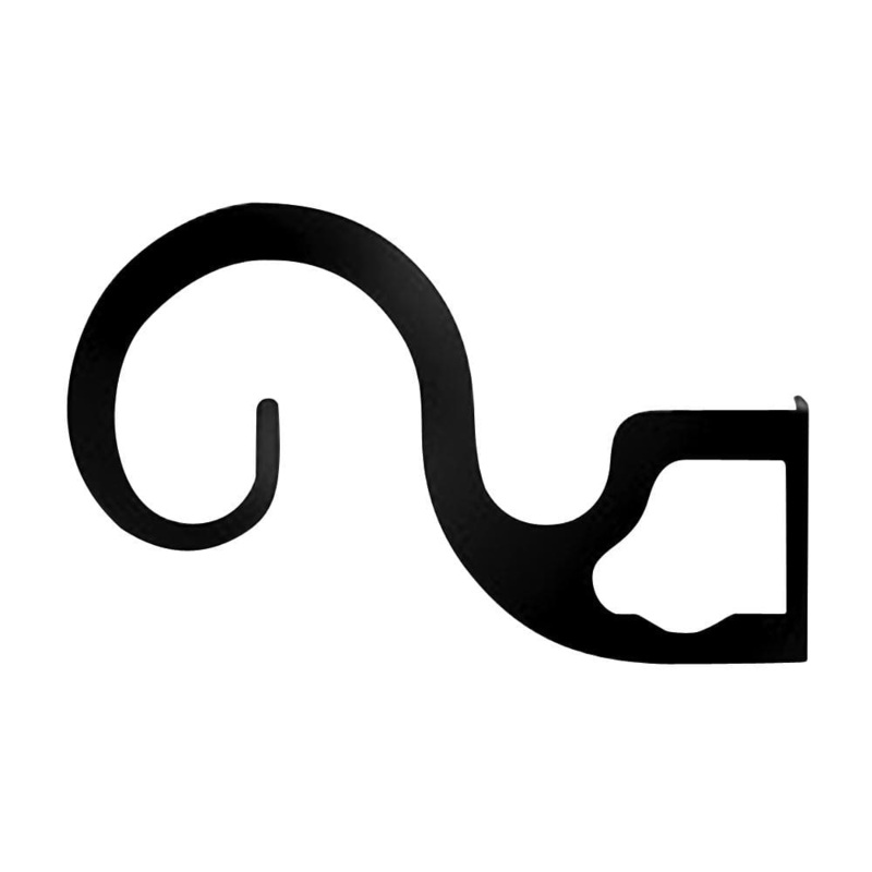 Village Wrought Iron CUR-BRAC-DT-C-1 Center Support Bracket For Two or Three 1 Inch Rods