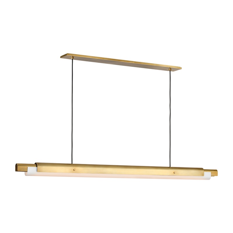Ambrose 72 Linear Chandelier Hand Rubbed Antique Brass