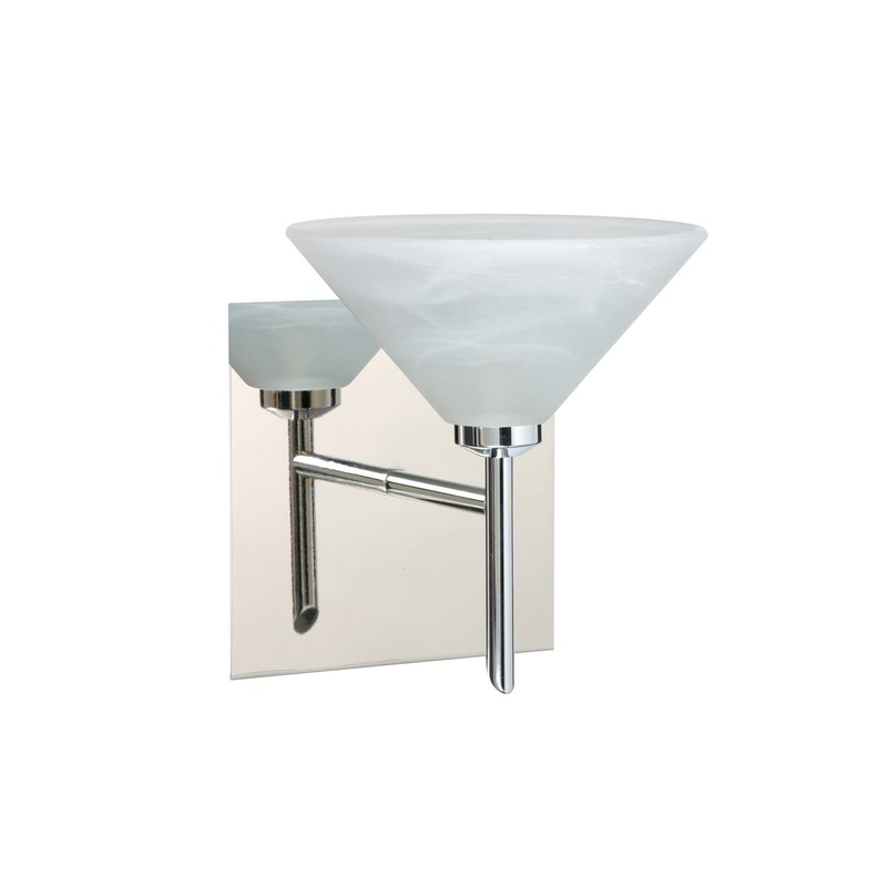 Besa 1SW-117652-CR-SQ Kona One Light Wall Sconce Chrome