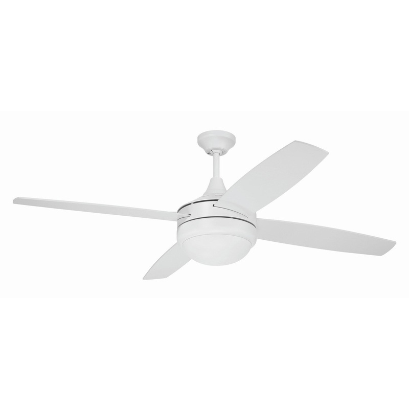 Craftmade PHZ52W4 Phaze II 4- Blade 52″Ceiling Fan White