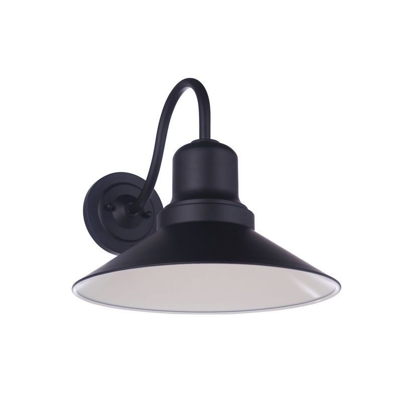 Craftmade ZA5414-MN Singleton One Light Outdoor Wall Lantern Midnight