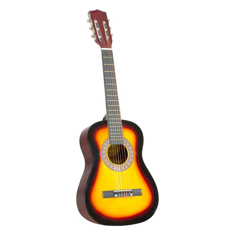 Karrera 34in Acoustic Wooden Childrens Guitar – Sunburst