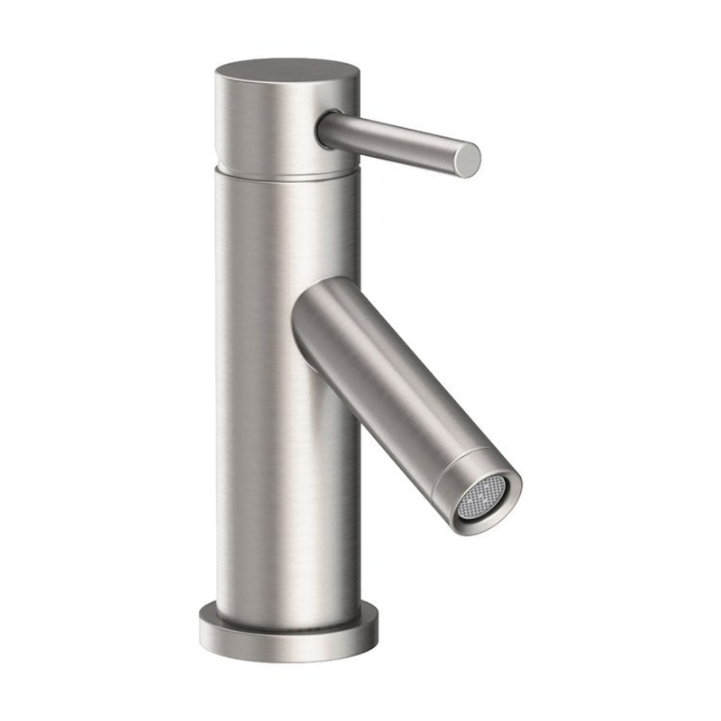 Lavatory Faucet East Linear 1 Lever ADA Stainless Steel PVD 1.2 Gallons per Minute Brass Spout Height 2-3/5 Inch