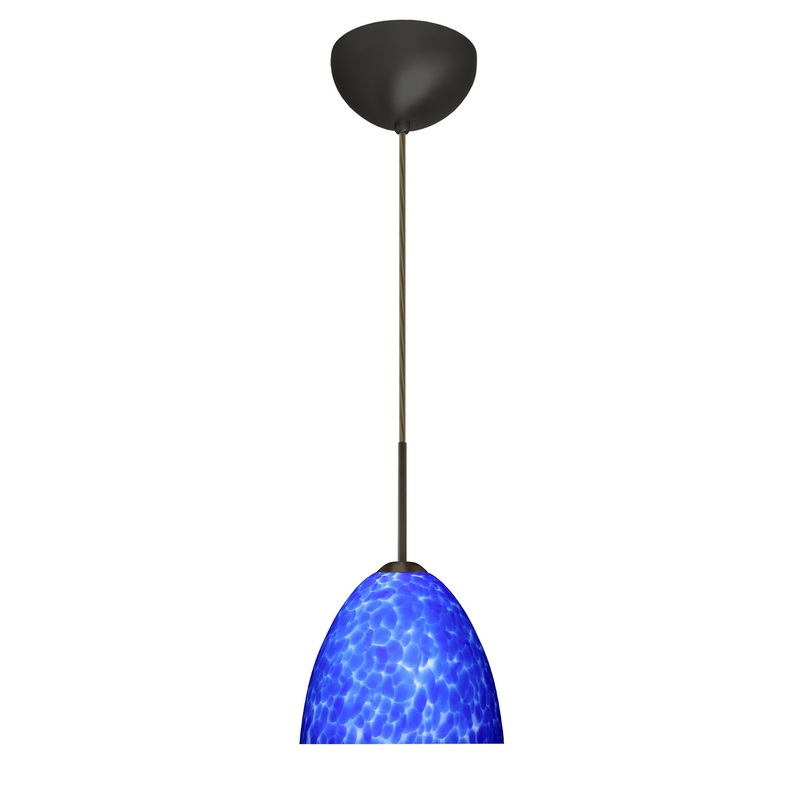 Besa 1BC-757286-LED-BR Sasha One Light Pendant Bronze