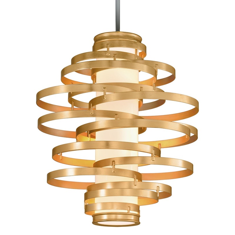 Corbett Lighting 225-44-GL Vertigo LED Chandelier Gold Leaf (Discontinued)