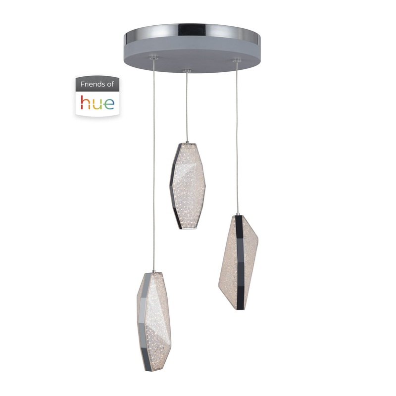 Craftmade P770CH3-HUE Hue Pendant LED Mini Pendant Chrome (Discontinued)