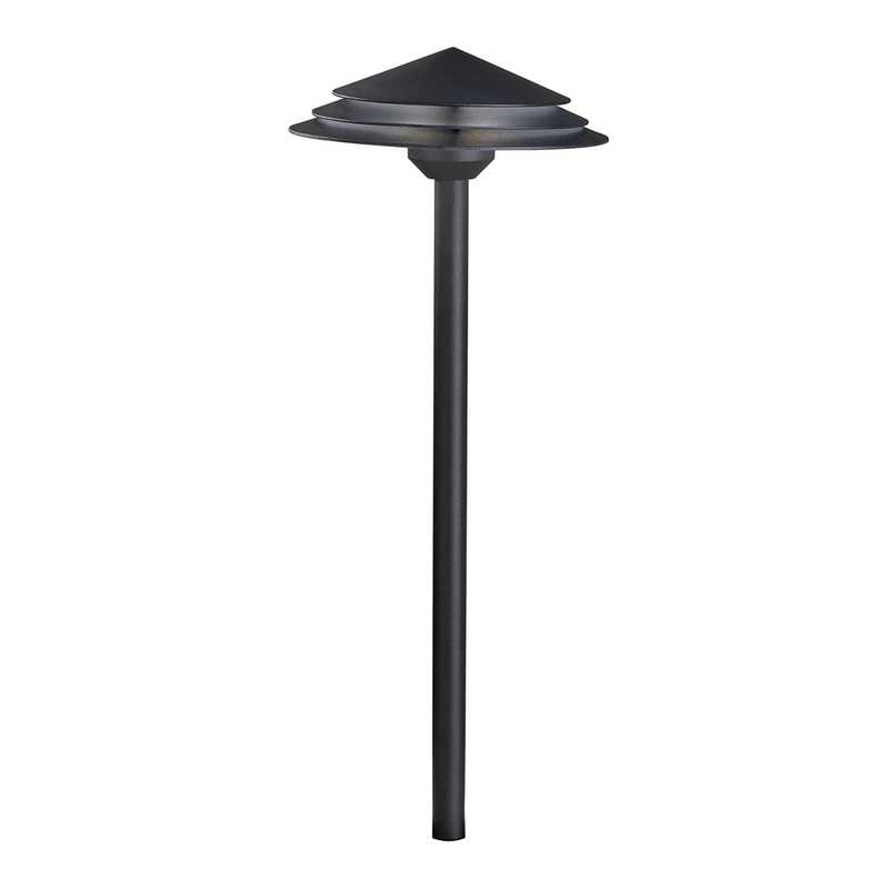 Kichler 16124BKT27 LED Path Light, Textured Black